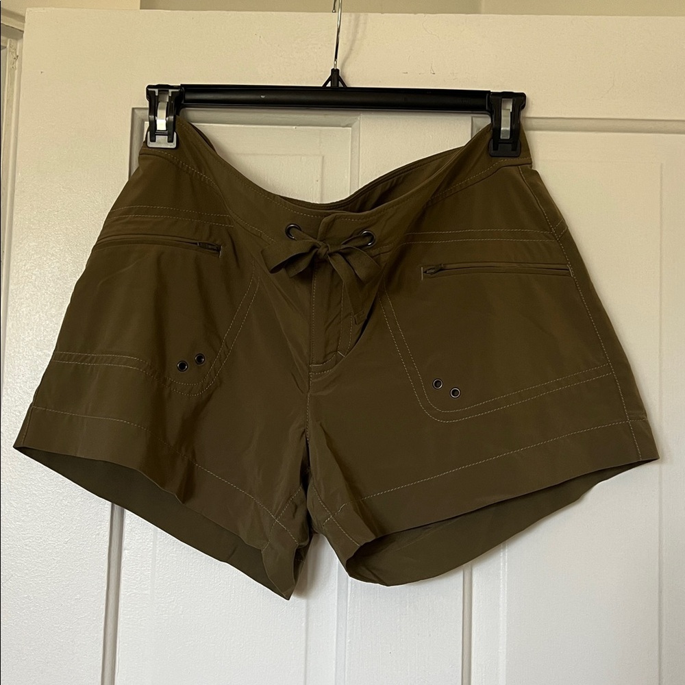 Athleta Olive Utility Shorts